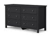 Brixton 6 Drawer Wide Chest in Anthracite - Luminex FurnitureChest of drawersMAI155
