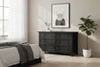 Brixton Anthracite 6 Drawer Wide Chest of Drawers - Luminex FurnitureChest of drawersMAI155