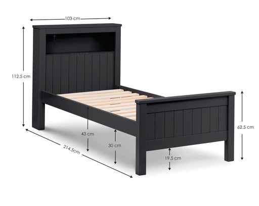 Brixton Bookcase Bed & Underbed - Luminex FurnitureWooden BedsMAI801