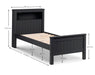 Brixton Bookcase Bed & Underbed - Luminex FurnitureWooden BedsMAI801