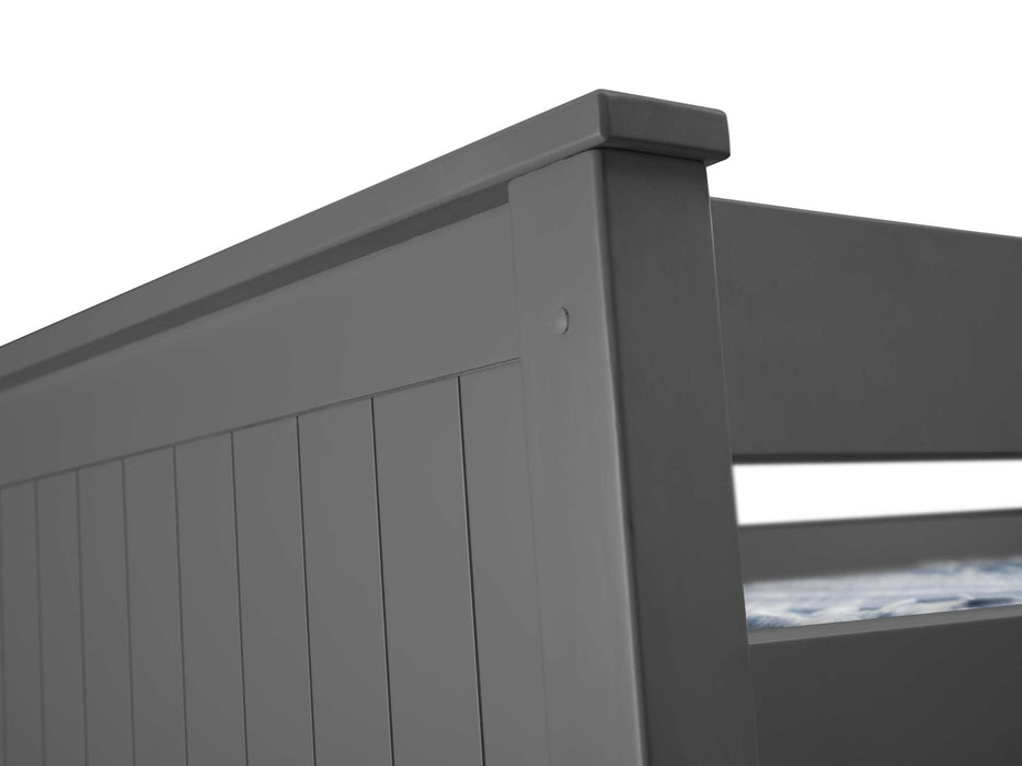 Brixton Bunk Bed – Anthracite Wooden Convertible Bunk - Luminex FurnitureBunk BedMAI166