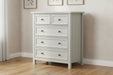 Brixton Dove Grey 3+2 Drawer Chest of Drawers - Luminex FurnitureChest of drawersMAI003