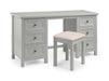 Brixton Dove Grey Dressing Table with 6 Drawers - Luminex FurnitureDressing TableMAI011