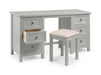 Brixton Dove Grey Dressing Table with 6 Drawers - Luminex FurnitureDressing TableMAI011