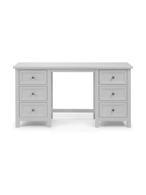 Brixton Dove Grey Dressing Table with 6 Drawers - Luminex FurnitureDressing TableMAI011