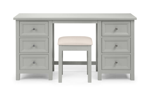 Brixton Dove Grey Dressing Table with 6 Drawers - Luminex FurnitureDressing TableMAI011