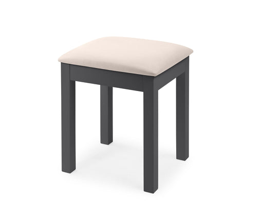 Brixton Dressing Stool – Anthracite | Upholstered Seat - Luminex FurnitureStoolMAI162
