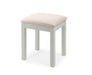 Brixton Dressing Stool – Dove Grey Upholstered Bedroom Stool - Luminex FurnitureOttomanMAI012