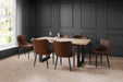 Brixton Oak & Black Dining Table – 180cm - Luminex FurnitureDining TableBER701