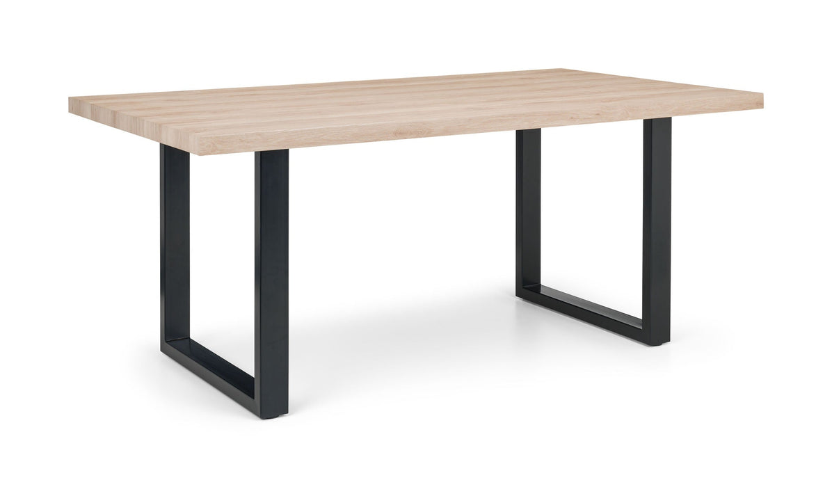 Brixton Oak & Black Dining Table – 180cm - Luminex FurnitureDining TableBER701