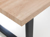 Brixton Oak & Black Dining Table – 180cm - Luminex FurnitureDining TableBER701