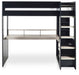 Bronte Gaming Highsleeper - Black And Pale Wood - Luminex FurnitureHigh SleepersBLA002
