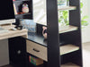 Bronte Gaming Highsleeper - Black And Pale Wood - Luminex FurnitureHigh SleepersBLA002