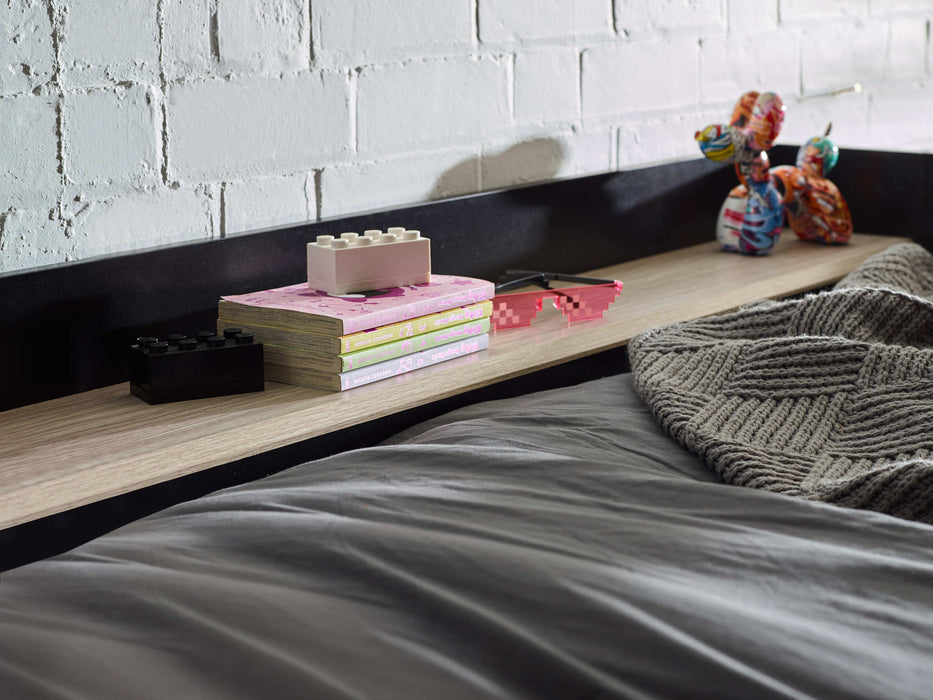 Bronte Gaming Highsleeper - Black And Pale Wood - Luminex FurnitureHigh SleepersBLA002