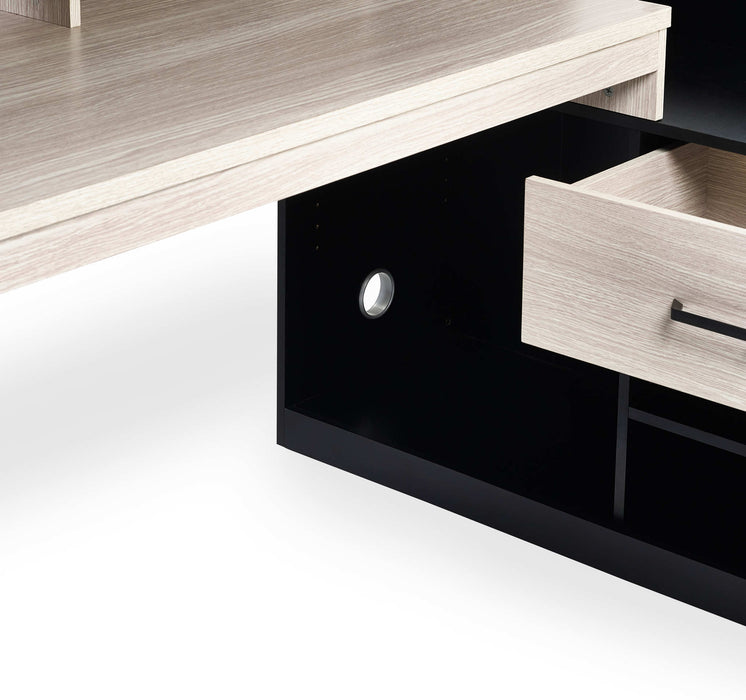 Bronte Gaming Highsleeper - Black And Pale Wood - Luminex FurnitureHigh SleepersBLA002