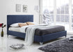 Brooklyn Bed Blue Fabric - Luminex FurnitureBedBRO46BLUE
