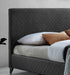 Brooklyn Dark Grey Fabric Bed - Luminex FurnitureBedBRO46DGREY