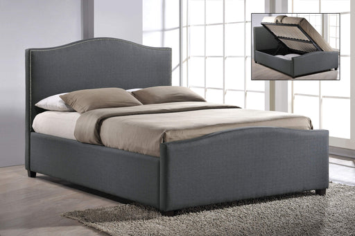 Brunswick Bed Grey Fabric - Luminex FurnitureBedBRU46GREY