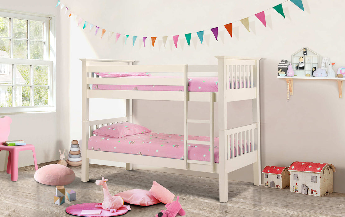 Bumblebee Bunk White - Luminex FurnitureBunk BedBAR015