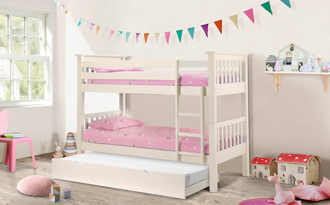 Bumblebee Bunk White - Luminex FurnitureBunk BedBAR015