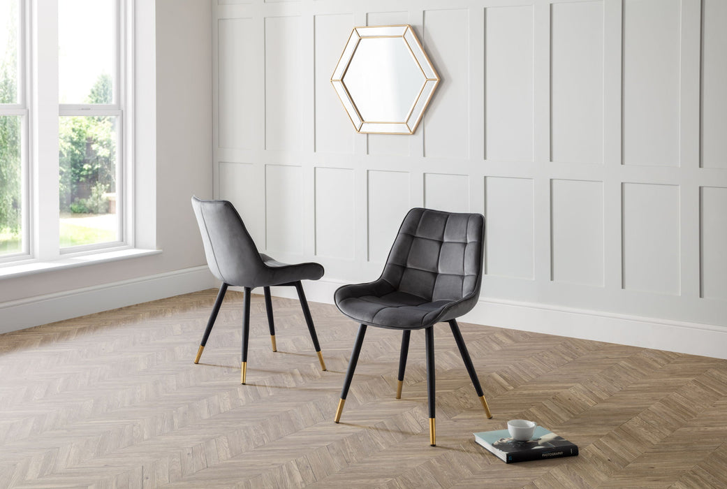 Cairo Velvet Dining Chairs – Set of 2 - Luminex FurnitureChairsHAD003