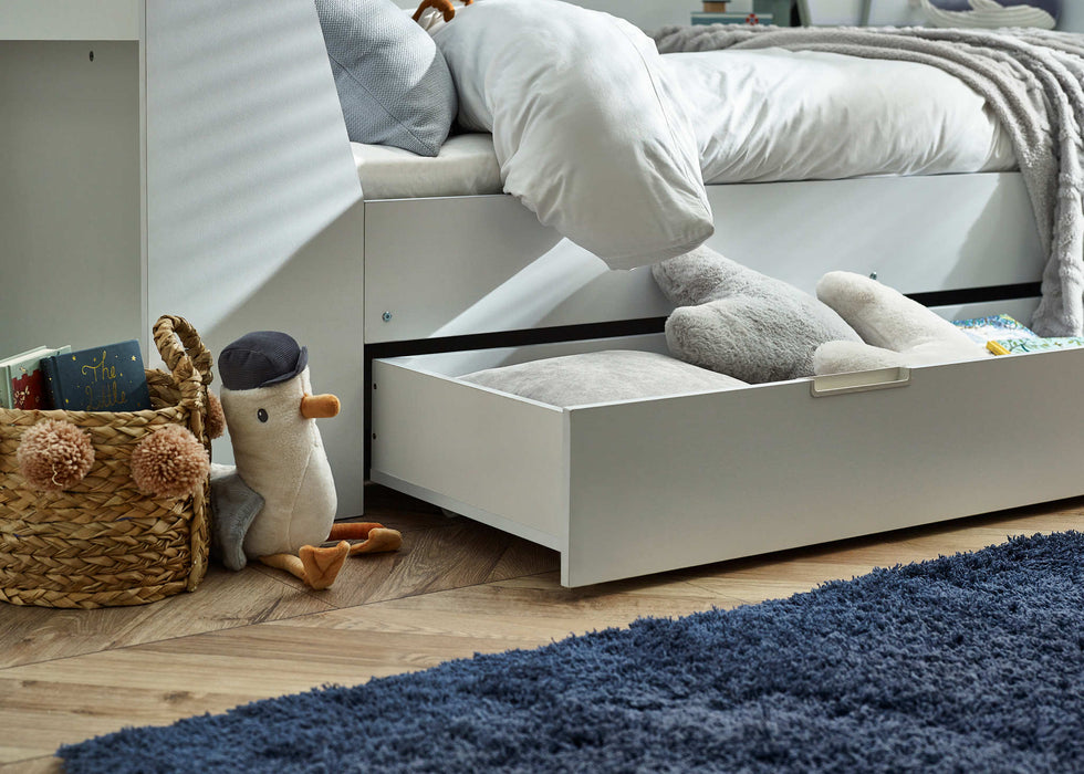 Calder Day Bed with Storage – All White - Luminex FurnitureDay BedsCYC001