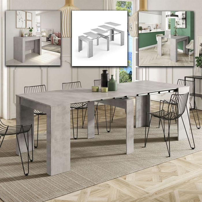 Caldera Concrete Grey Extending Dining Table - LuminexFurnitureDining Table2603