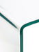 Calista Bent Glass Desk – Modern Clear Tempered Glass Design - Luminex FurnitureDeskAMA004