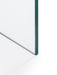 Calista Bent Glass Desk – Modern Clear Tempered Glass Design - Luminex FurnitureDeskAMA004