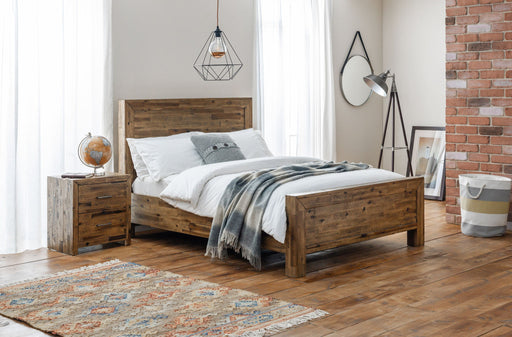 Camden Rustic Oak Bed - Luminex FurnitureWooden BedsHOX001