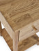 Camilla 1 Drawer Bedside Table - Oak - Luminex FurnitureBedside TableCOX301