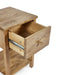 Camilla 1 Drawer Bedside Table - Oak - Luminex FurnitureBedside TableCOX301