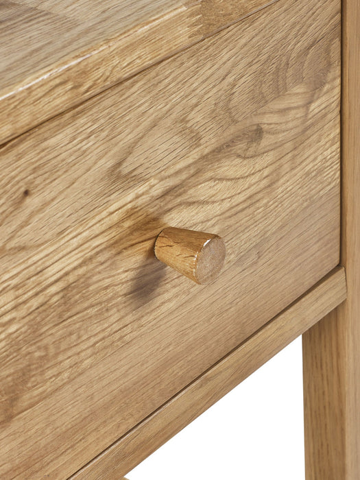 Camilla 1 Drawer Bedside Table - Oak - Luminex FurnitureBedside TableCOX301