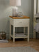 Camilla 2 Drawer Bedside in Ivory and Oak - Luminex FurnitureBedside TableCOX401