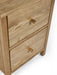 Camilla 2 Drawer Bedside in Oak - Luminex FurnitureBedside TableCOX302