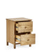 Camilla 2 Drawer Bedside in Oak - Luminex FurnitureBedside TableCOX302