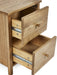 Camilla 2 Drawer Bedside in Oak - Luminex FurnitureBedside TableCOX302