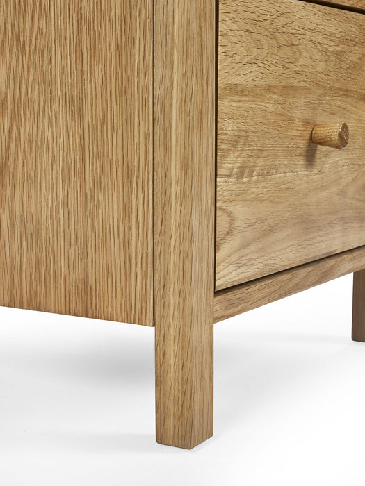 Camilla 2 Drawer Bedside in Oak - Luminex FurnitureBedside TableCOX302