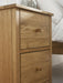 Camilla 2 Drawer Bedside in Oak - Luminex FurnitureBedside TableCOX302