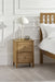 Camilla 2 Drawer Bedside in Oak - Luminex FurnitureBedside TableCOX302