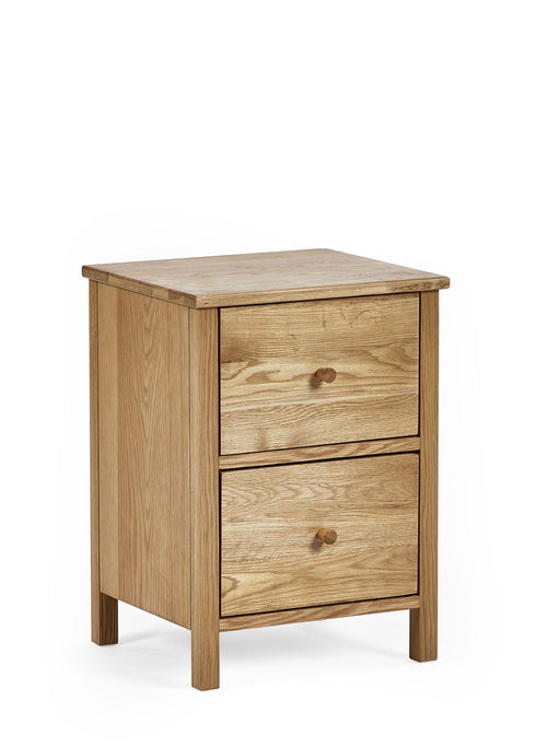 Camilla 2 Drawer Bedside in Oak - Luminex FurnitureBedside TableCOX302