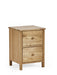 Camilla 2 Drawer Bedside in Oak - Luminex FurnitureBedside TableCOX302