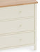 Camilla 3 Drawer Chest - Ivory and Oak - Luminex FurnitureChest of drawersCOX403