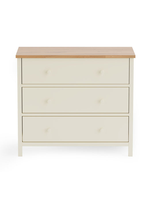 Camilla 3 Drawer Chest - Ivory and Oak - Luminex FurnitureChest of drawersCOX403