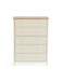 Camilla 5 Drawer Wide Chest - Ivory and Oak - Luminex FurnitureChest of drawersCOX404