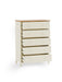 Camilla 5 Drawer Wide Chest - Ivory and Oak - Luminex FurnitureChest of drawersCOX404