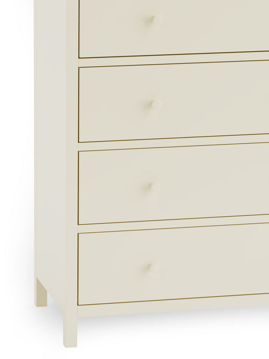 Camilla 5 Drawer Wide Chest - Ivory and Oak - Luminex FurnitureChest of drawersCOX404
