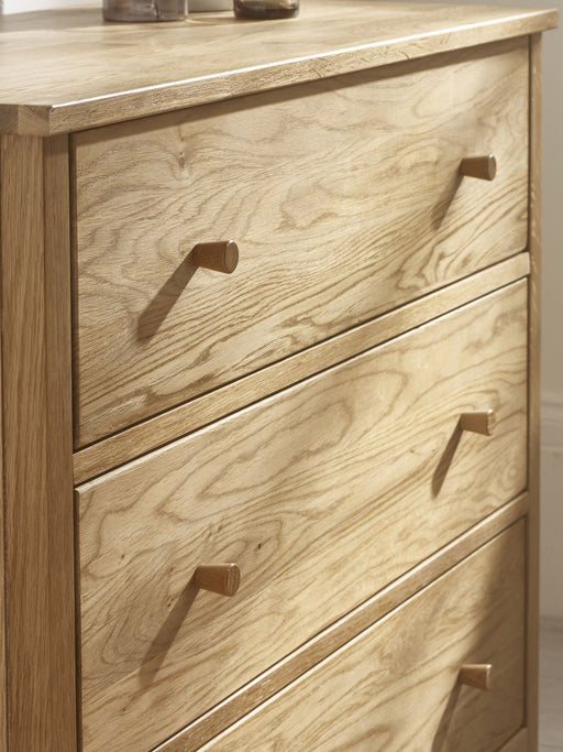 Camilla 5 Drawer Wide Chest - Oak - Luminex FurnitureChest of drawersCOX304