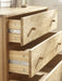 Camilla 5 Drawer Wide Chest - Oak - Luminex FurnitureChest of drawersCOX304