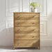 Camilla 5 Drawer Wide Chest - Oak - Luminex FurnitureChest of drawersCOX304
